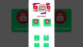 Youtube Subscribe And Watch Time Unlimited Increase| Youtube Subscriber Project|Sketchware Project