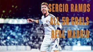 Sergio Ramos all 50 Goals with Real Madrid 2005-2015 HD