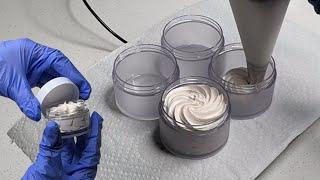 [ASMR] Piping Body Butter [Crackling & Lid Sounds]