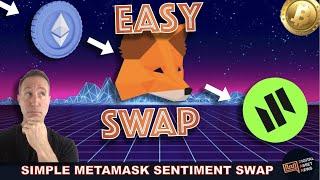 SIMPLE METAMASK SET UP AND TOKEN SWAP ON ZERO EXCHANGE (SENTIMENT) PLUS VOYAGER.