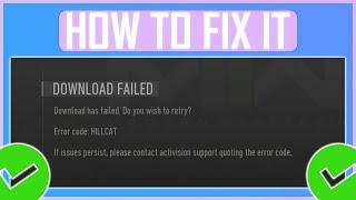 FIX MW 2 ERROR CODE HILLCAT (NEW) | How To Fix Download Has Failed Error