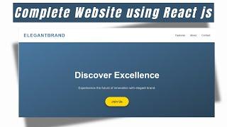 How To Make Website Using React JS | Website Design using React JS