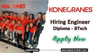 Konecranes Hiring Fresher Diploma BTech Engineer Trainee 2025 Jobs | OFF Campus Drive Hiring