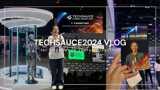 Techsauce2024 Vlog นานๆที Introvert อย่างเราจะ Volunteer ไปพบปะประชาชน || MayMixMookmix