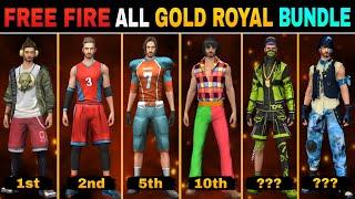 ALL GOLD ROYAL FREE FIRE || FREE FIRE ALL GOLD ROYAL || ALL GOLD ROYAL IN FREE FIRE