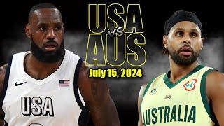 Team USA vs Australia Full Game Highlights - 2024 Olympics | July 15, 2024