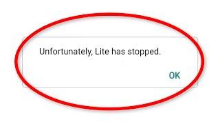 Fix Unfortunately Facebook Lite Has Stopped Error Android || Facebook Lite Not Open Problem Android