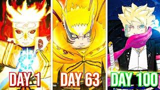 Spending 100 Days as the NARUTO GENERATIONS in Shindo Life.. - Roblox