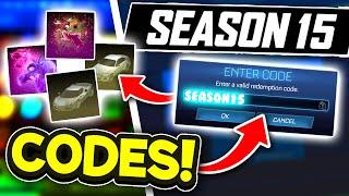 SEASON 15 Redeem Codes! In Rocket League