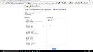 Google Input Tools for World Languages