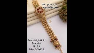 Brass High Gold Bracelet! Primium quality.#jewellery #brass #onlineshopping #primium #pkjewels