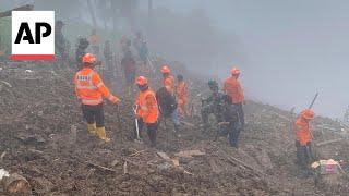 Bodies of 3-year-old girl and her mother recovered after Indonesian landslides that killed 20