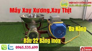 Máy Xay Thịt Xay Xương Đa Năng Đầu 32 Inox Giá Bao Nhiêu?