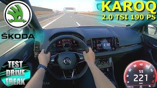 2021 Skoda Karoq 2.0 TSI DSG 4x4 Sportline 190 PS TOP SPEED AUTOBAHN DRIVE POV