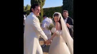 The first shots from the wedding of Ozge Gurel and Serkan Chayoglu in Italy...