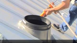 Sun Tunnel Installation on a Metal Roof