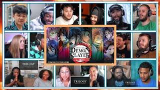 Demon Slayer Infinity Castle Movie Trilogy Trailer Reaction Mashup