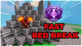 How To Bed Break *FAST* | Roblox Bedwars