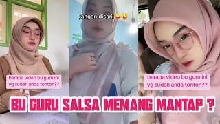 Tiktok Bu Guru Salsa Sebelum Viral,Memang Cantik Buanget Plus Putih Mulus Sempurna