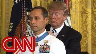 Trump awards Medal of Honor to retired Navy SEAL