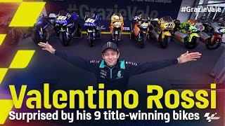 Valentino Rossi surprised by his 9 title-winning bikes