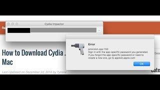 How to fix Cydia Impactor Password Error 150