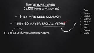 English Grammar - Infinitives with and without 'to'