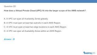 50 AWS Certified Cloud Practitioner Exam Questions
