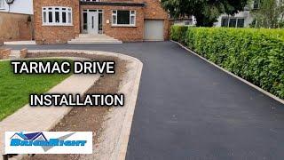 tarmac drive installation with Edging