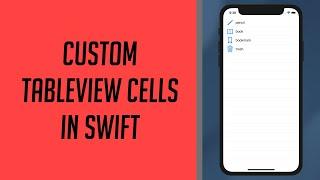 How to use Custom Tableview Cells in Swift