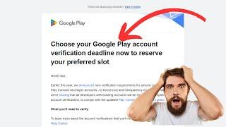 How to verify Google Play Console Account | Google Play Console verification deadline setup