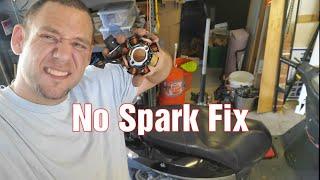 Chinese Scooter 150cc - 50cc no Spark Fix Stator Replacement #gy6 #gy6nation #ifixshet