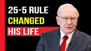 JAMES CLEAR explains WARREN BUFFETT'S 25-5 RULE