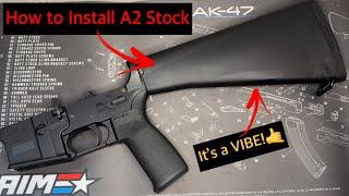 How to Install A2 (M16 style) Buffer Tube and Stock