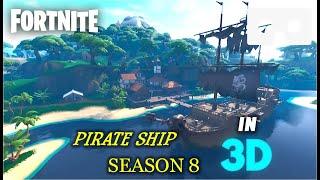 Fortnite Pirate Ship Experience in 3D sbs (2019 Season 8) - VR Headset Compatible (Not 360°)