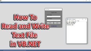 How To Read and Write Text File in VB.NET