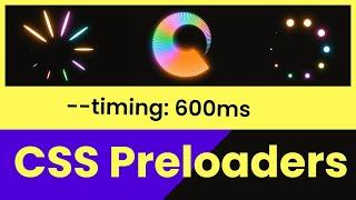 How to create a Creative CSS Preloader using CSS Variables!  
