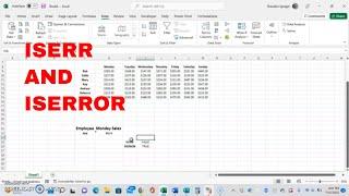 About The ISERR and ISERROR Functions in Microsoft Excel! Troubleshoot Different Kinds Of Errors!