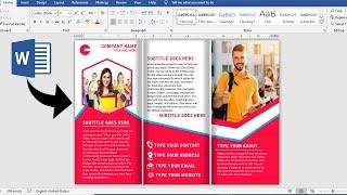 How to make a Leaflet in word and Print it (Leaflet, Brochure of booklet) Ms Word Tutorial ||
