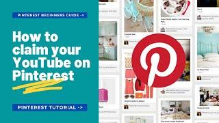 Claim YouTube on Pinterest - Easily Verify YouTube Channel on Pinterest - Index YouTube on Pinterest