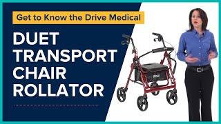 Drive Medical Duet Transport Chair Rollator