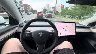 Автопилот  fsd beta на Tesla Model 3 | Краснодар