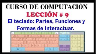 El teclado: Partes, Funciones y Formas de Interactuar con el Computador. Computación Básica Video #9