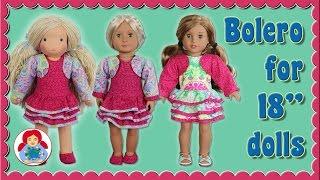 DIY | Bolero for 18" dolls (American Girl, Sami Pattern AMELIE etc.) • Sami Doll Tutorials