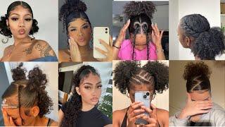 ~Cute Quick curly hairstyles// natural hairstyles compilation