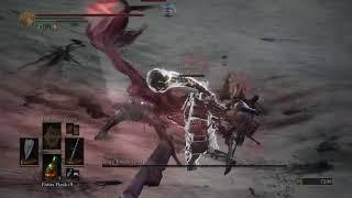 Slave Knight Gael's insanely badass midair repeating crossbow combo (twice in a row!)