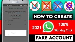 Fake whatsapp account | how to make whatsapp fake account | free virtual number for whatsapp -[2022]