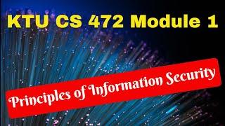 KTU CS 472 Principles of Information Security (S8 CS) - Syllabus