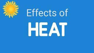 Effect of Heat | Heat class 7 | Heat Energy