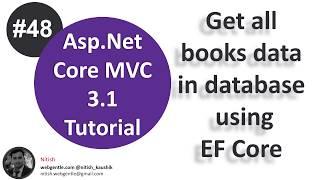 (#48) Get list of data from database using entity framework core | Asp.Net Core tutorial